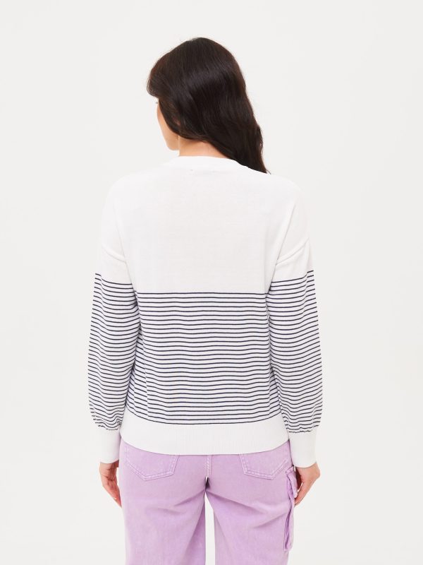 Джемпер жен. JLAB 24-02 off-white - blue