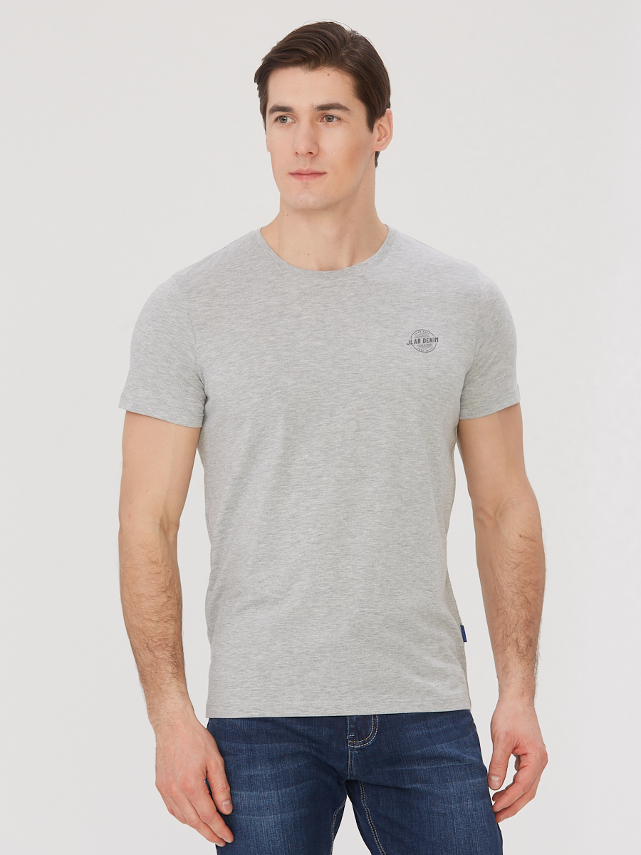 Футболка мужская JLAB R-1-56b grey mel.