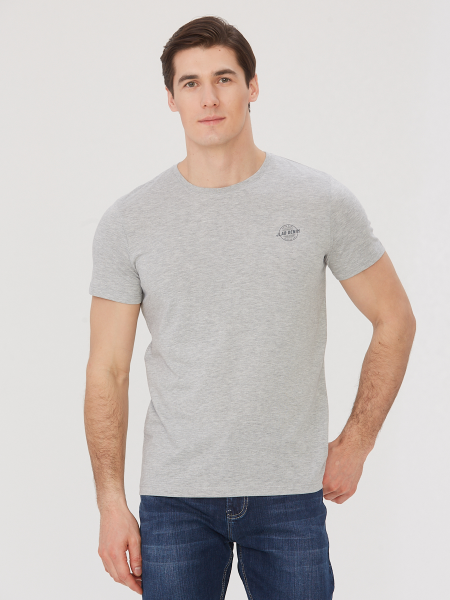 Футболка мужская JLAB R-1-56 grey mel.