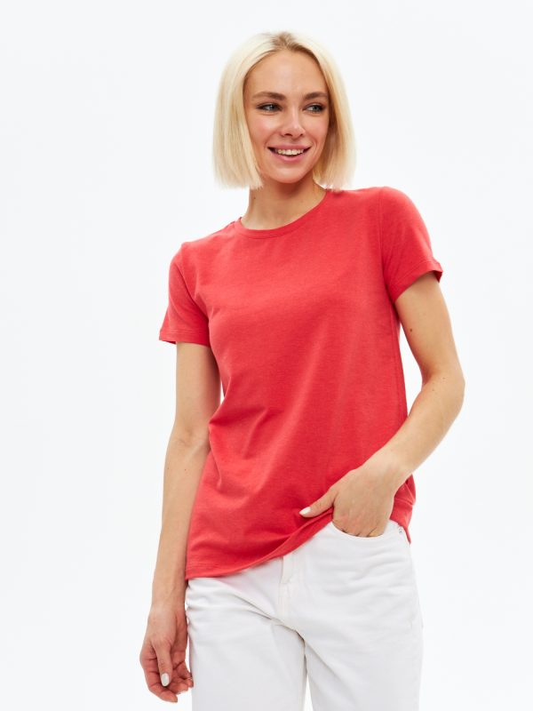 Футболка жен. JLAB RW31 red melange