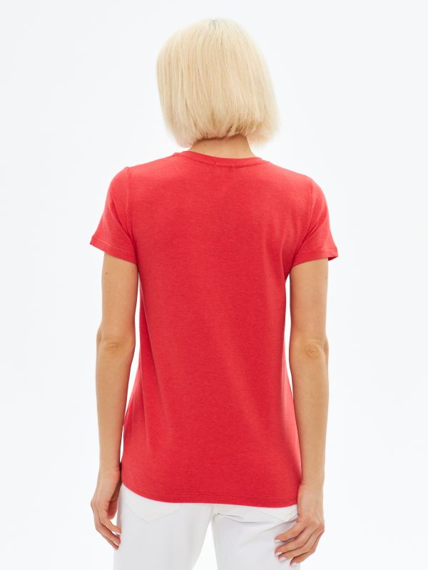 Футболка жен. JLAB RW31 red melange