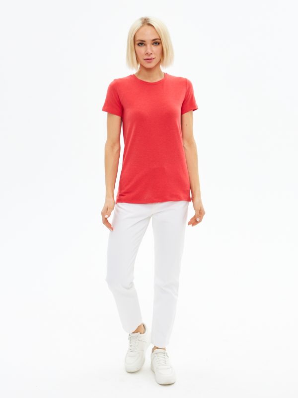 Футболка жен. JLAB RW31 red melange