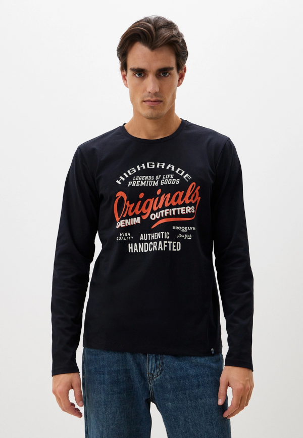 Футболка муж. дл. рук. JLAB RL1-369 navy