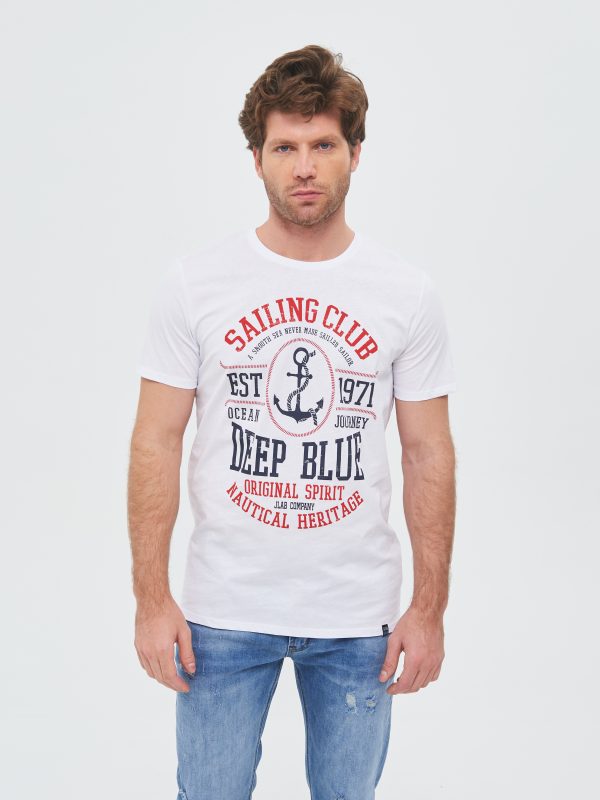 Футболка муж. JLAB R1-409 white