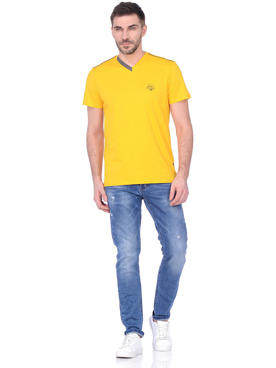 Футболка мужская JLAB R-19-23 yellow