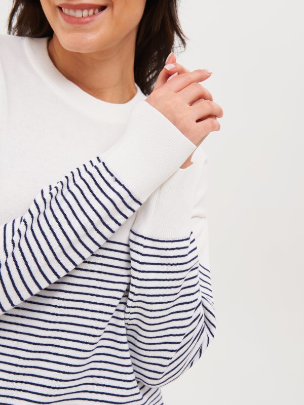 Джемпер жен. JLAB 24-02 off-white - blue