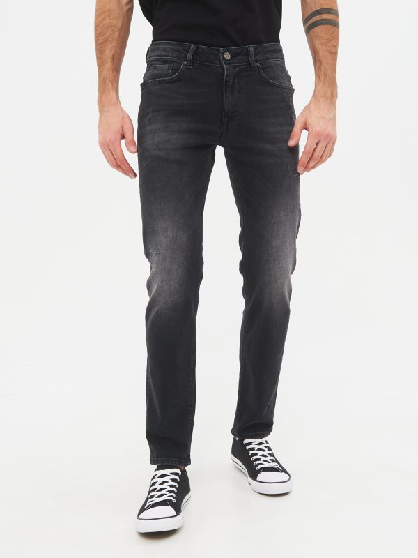 Джинсы муж. HIDDENBRAND MJ-02-2 grey-black