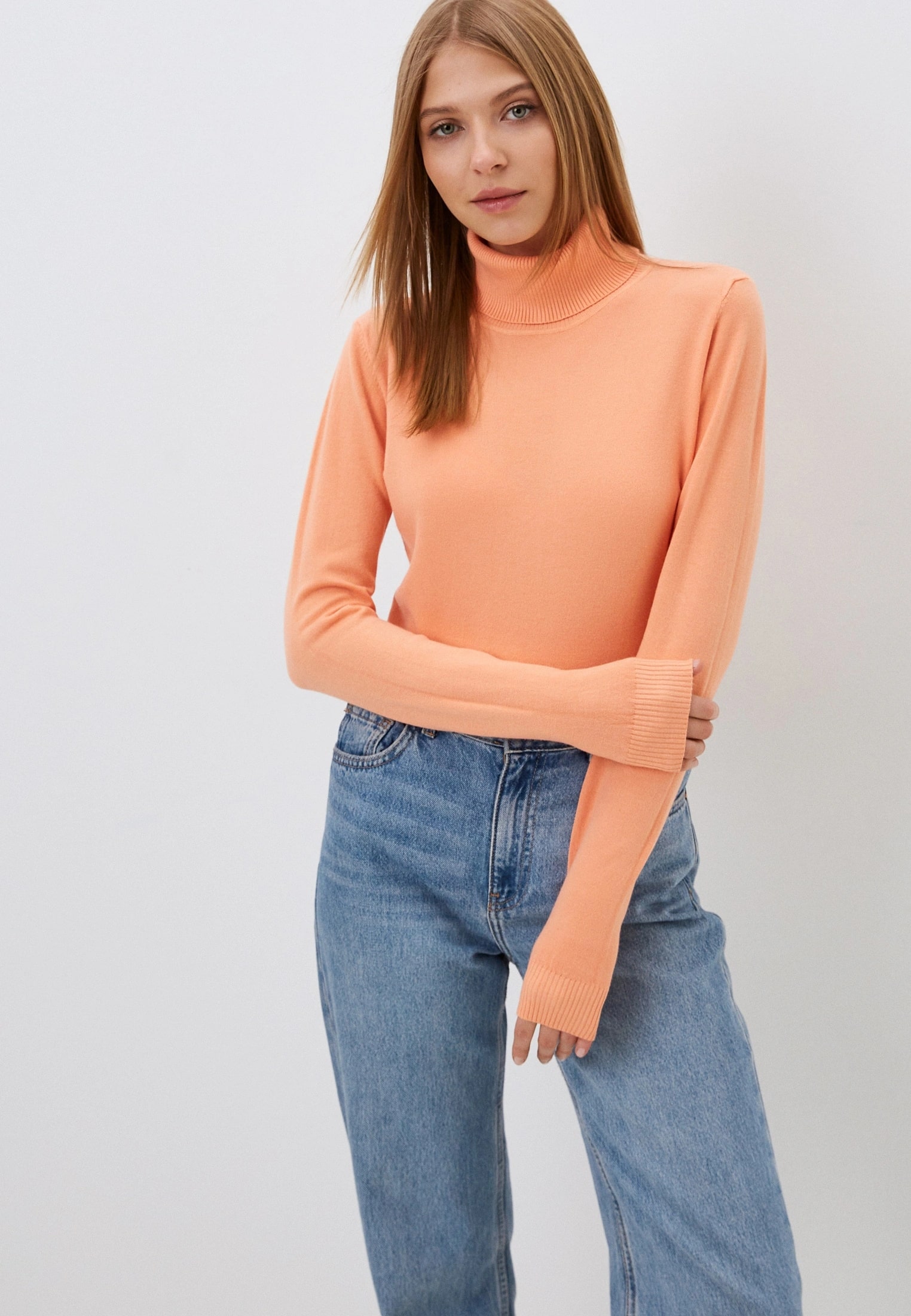 Водолазка жен. JLAB 22-21 персиковый