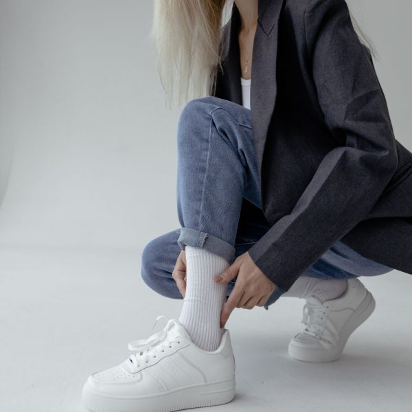 Носки Tezido Lady's Т2516 белый рубчик 36-40