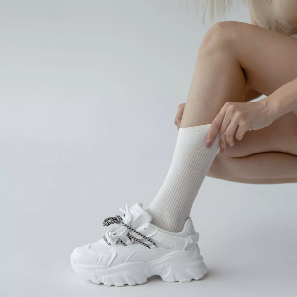 Носки Tezido Lady's Т2517 кремовый рубчик 36-40