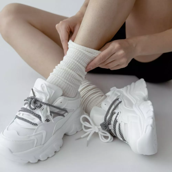 Носки Tezido Lady's Т2517 кремовый рубчик 36-40
