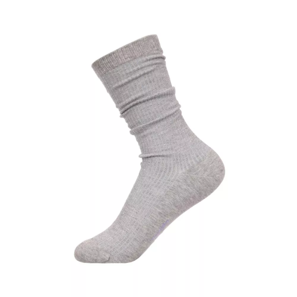 Носки Tezido Lady's Т2525 рубчик светло-серый меланж 36-40