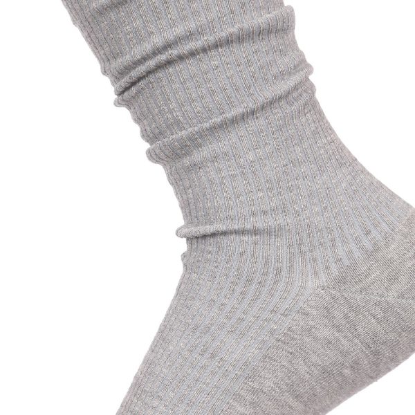 Носки Tezido Lady's Т2525 рубчик светло-серый меланж 36-40