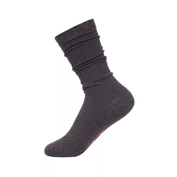 Носки Tezido Lady's Т2523 рубчик темно-серый меланж 36-40