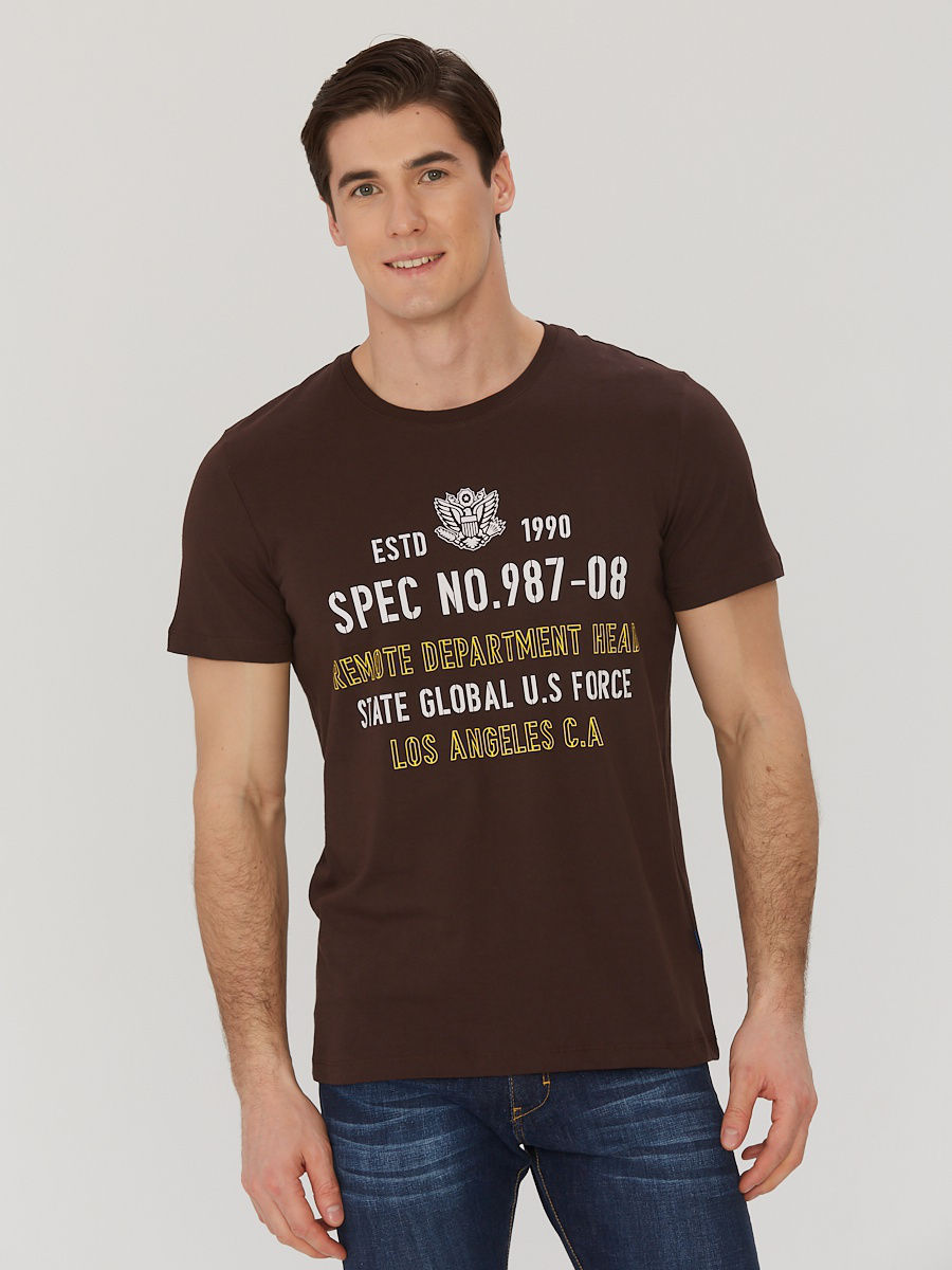 Футболка мужская JLAB R-1-108b brown