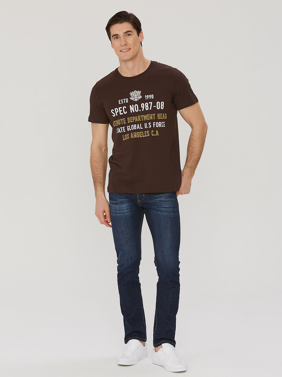 Футболка мужская JLAB R-1-108b brown