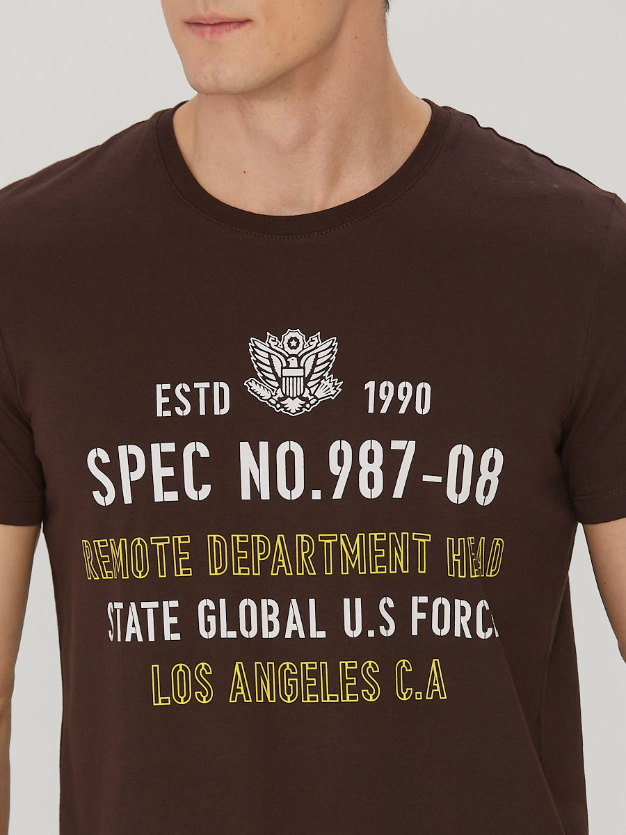 Футболка мужская JLAB R-1-108b brown