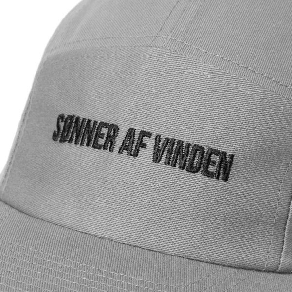 Бейсболка 5 Panel Bar Logo EMBR Black Grey