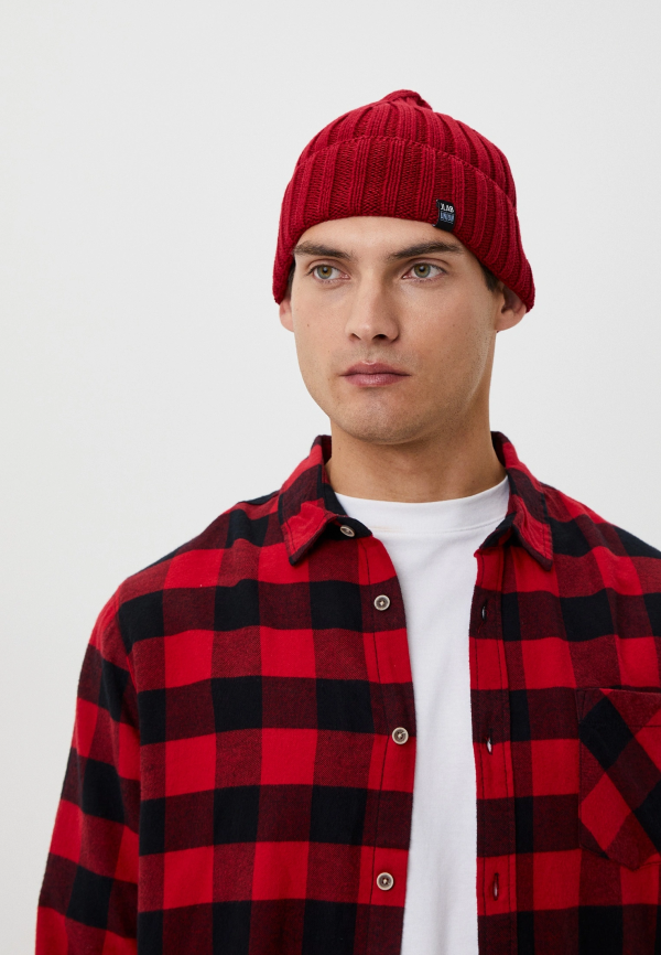 Шапка муж. JLAB SK216 dark red