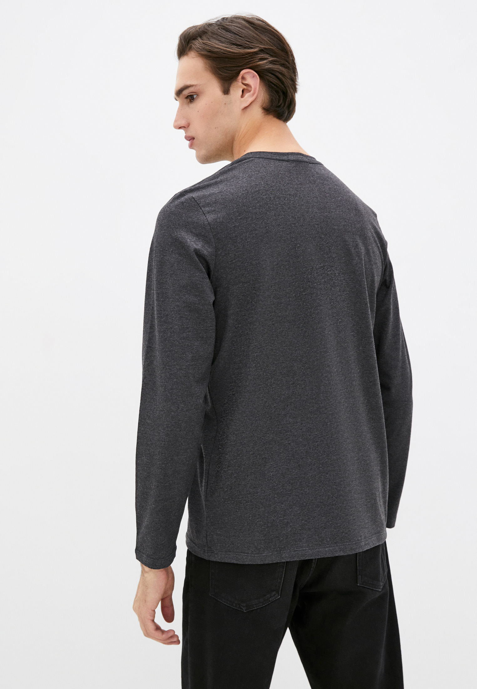 Футболка муж. дл. рук. JLAB RL-1-107 d.grey melange