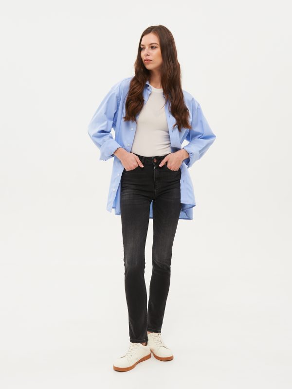 Джинсы жен. HIDDENBRAND WJ-03-2 blue-black