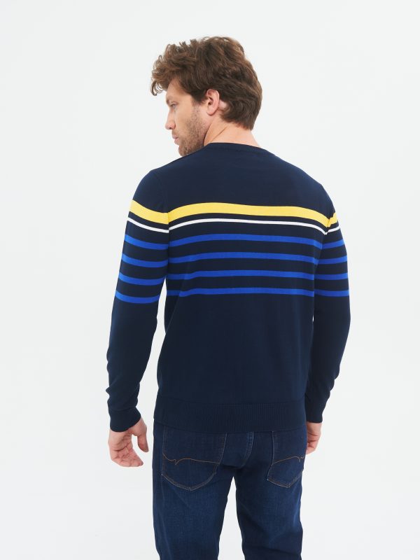 Джемпер муж. JLAB FS12055 d.blue-blue