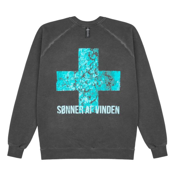 Толстовка Cross Corrode Turquoise Reflective AW Grey