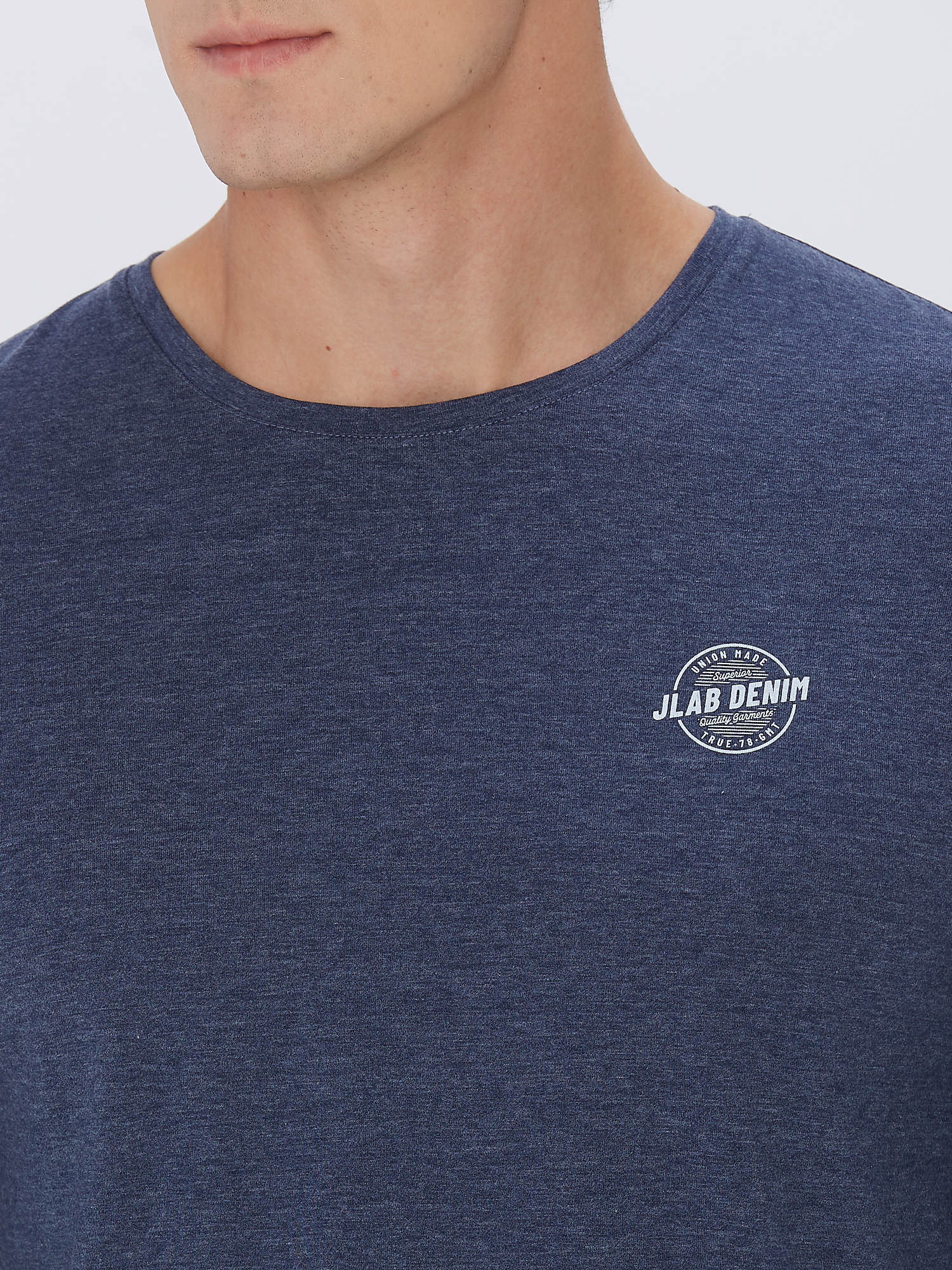 Футболка муж. дл. рук. JLAB RL-1-56 indigo melange