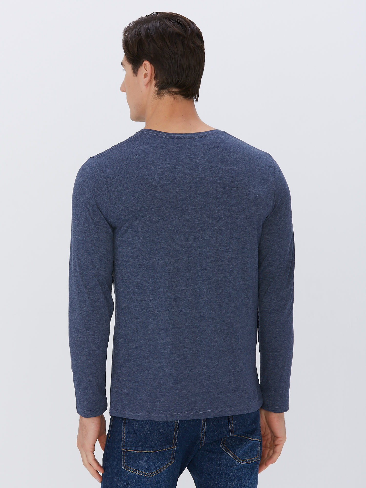 Футболка муж. дл. рук. JLAB RL-1-56 indigo melange