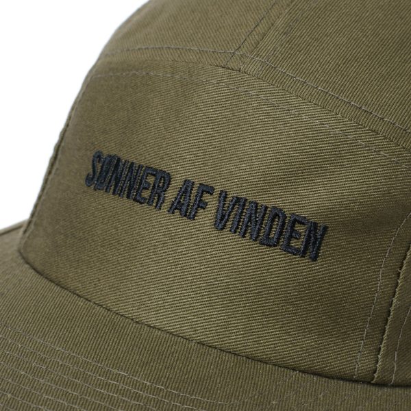 Бейсболка 5 Panel Bar Logo EMBR Black Khaki