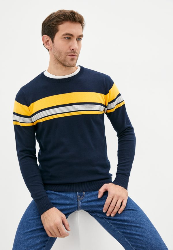 Джемпер муж. JLAB FS12051 navy-yellow