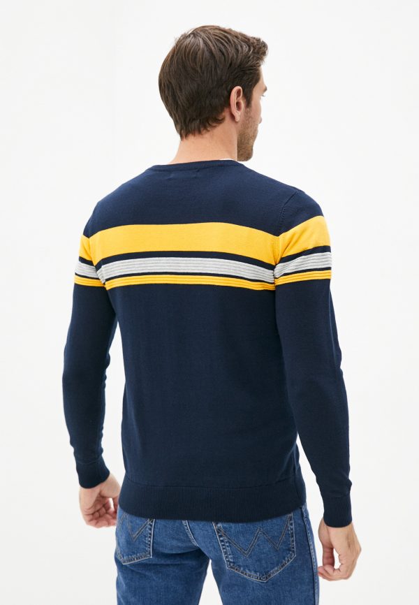 Джемпер муж. JLAB FS12051 navy-yellow