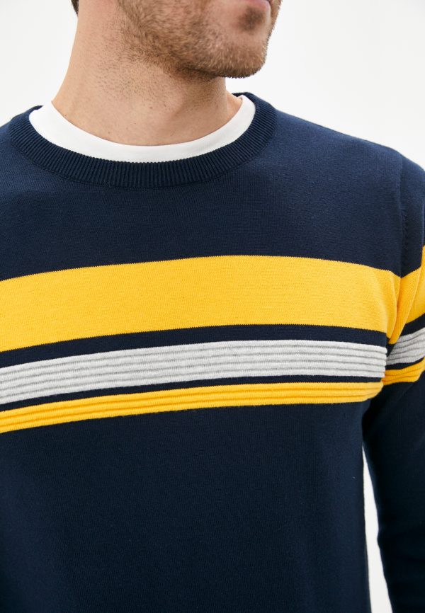 Джемпер муж. JLAB FS12051 navy-yellow