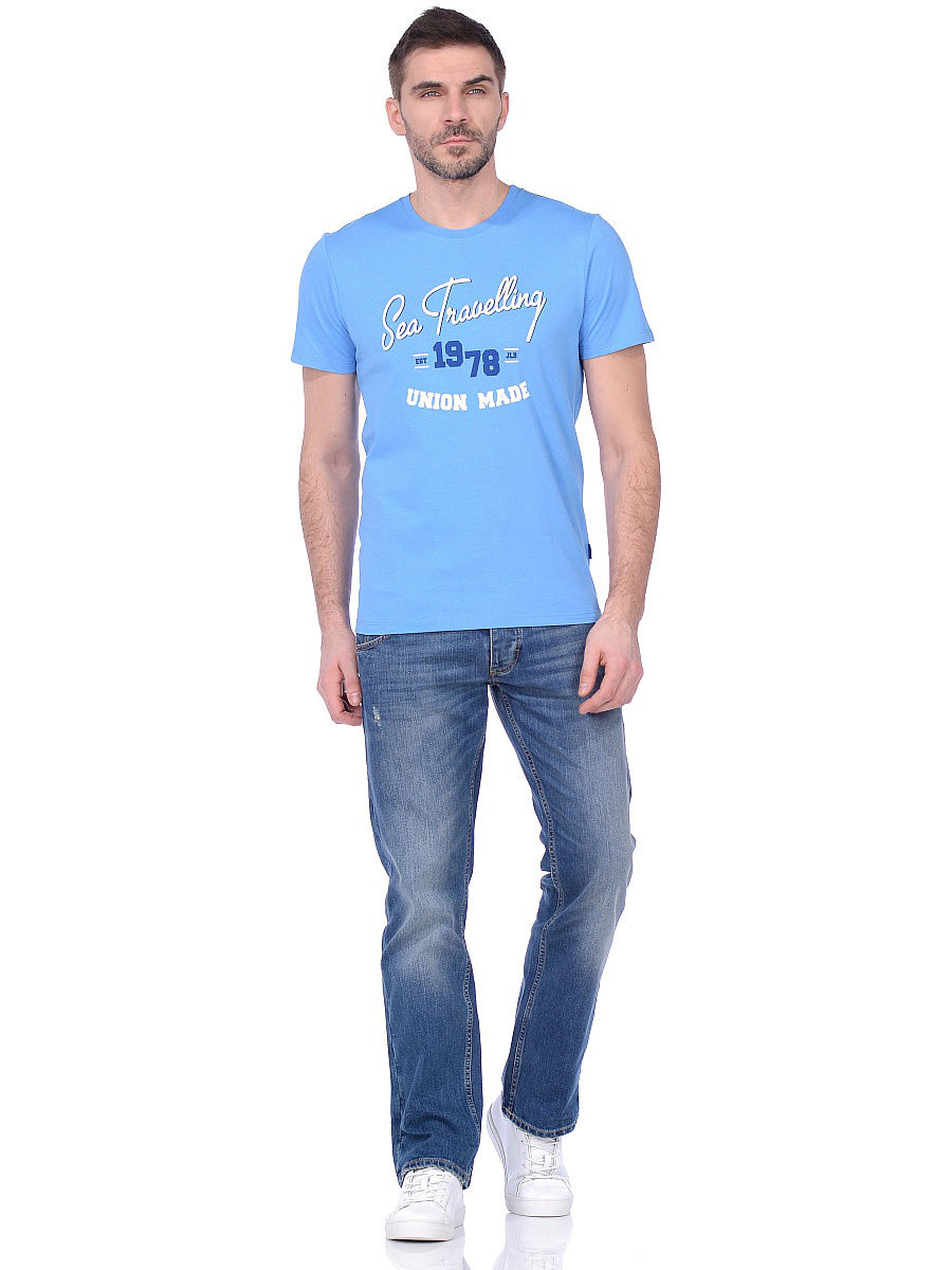 Футболка мужская JLAB R-1-8 l.blue