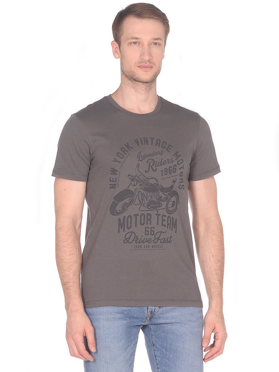 Футболка мужская JLAB R-1-85 brown-grey