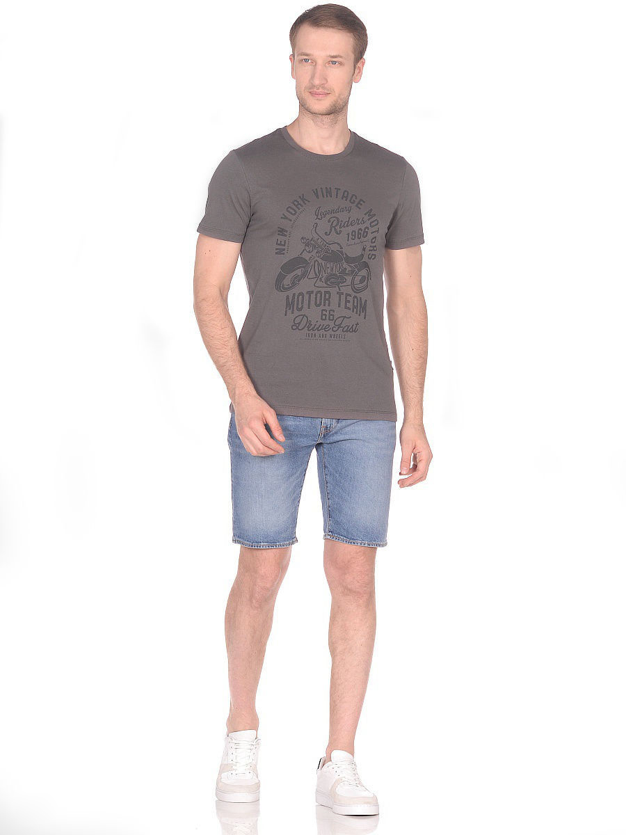 Футболка мужская JLAB R-1-85 brown-grey