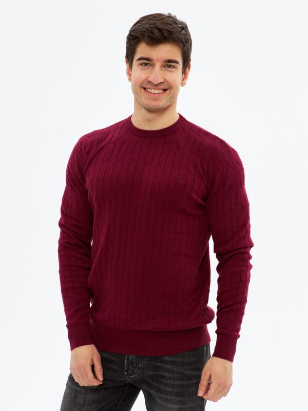 Джемпер муж. JLAB TC2284 bordo