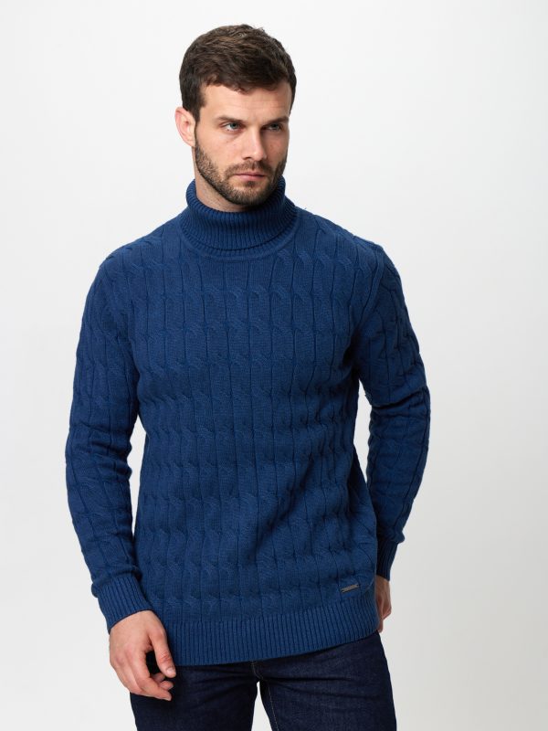 Джемпер муж. JLAB TC2288 navy melange