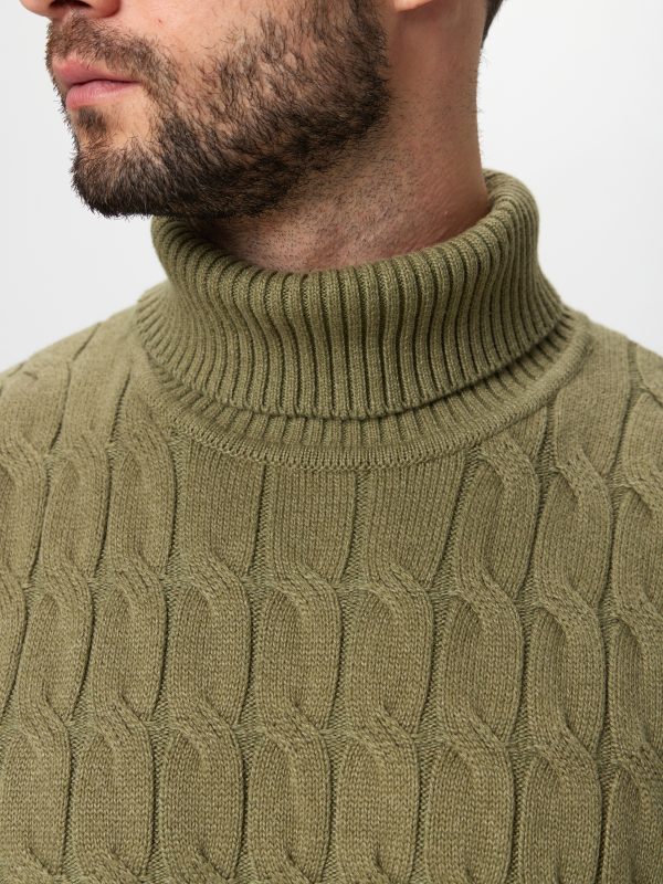 Джемпер муж. JLAB TC2288 olive melange