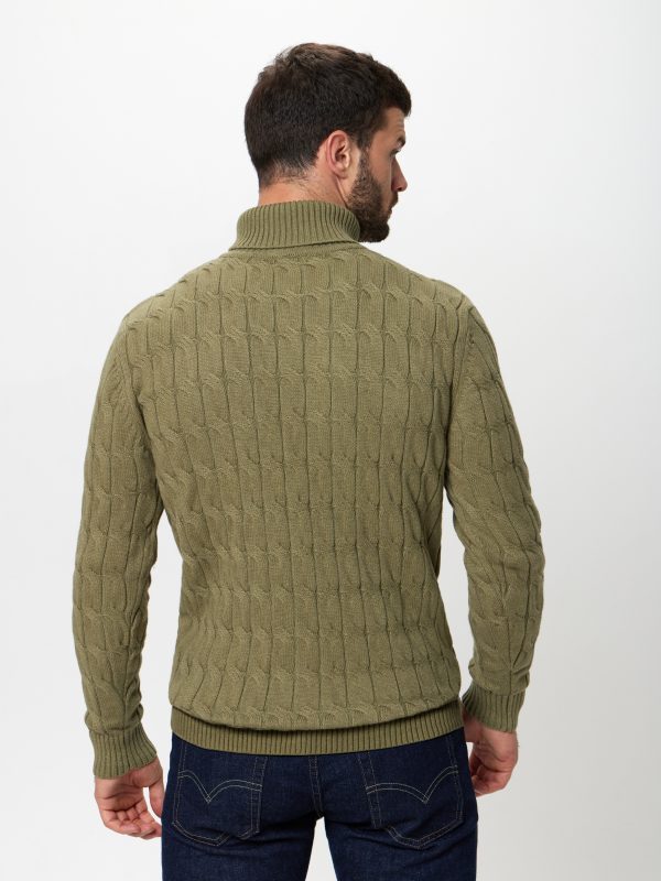 Джемпер муж. JLAB TC2288 olive melange