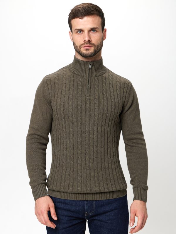 Джемпер муж. JLAB TC2291 khaki melange