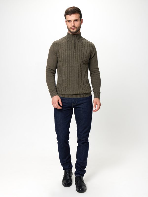 Джемпер муж. JLAB TC2291 khaki melange