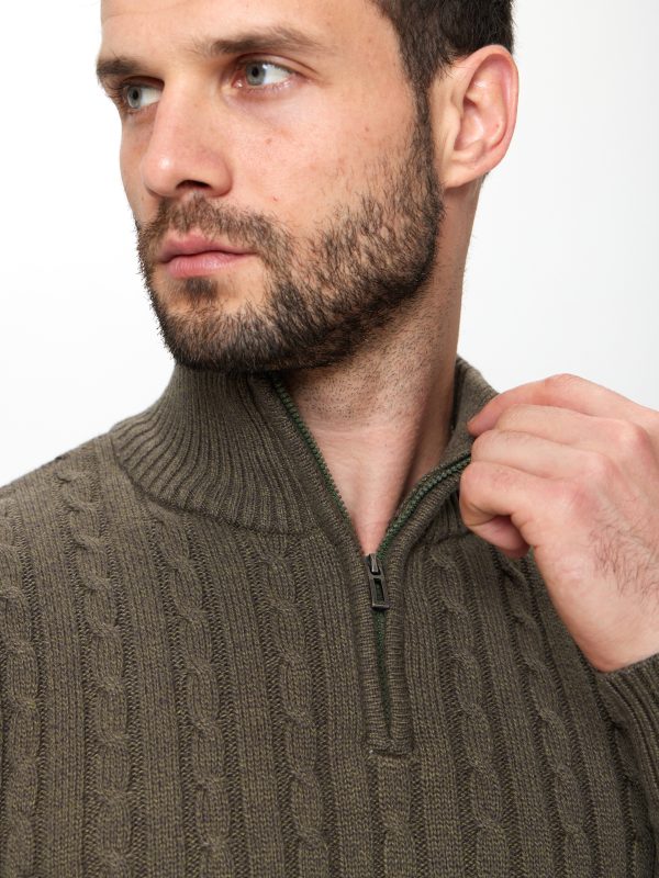 Джемпер муж. JLAB TC2291 khaki melange